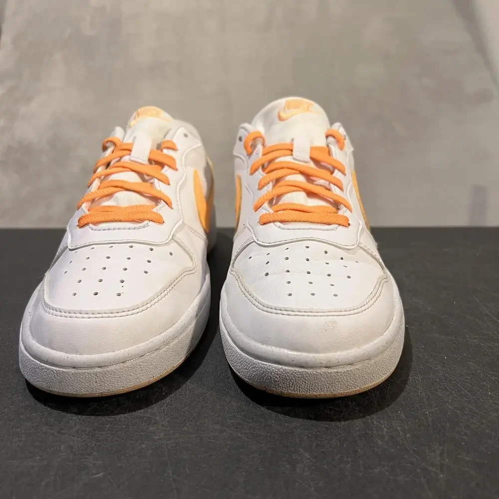 Nike Court Borough Low Recraft Shoes Youth Size 6Y White Orange Gum DV5456-119